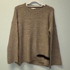 Mystree tan wool blend sweater Small